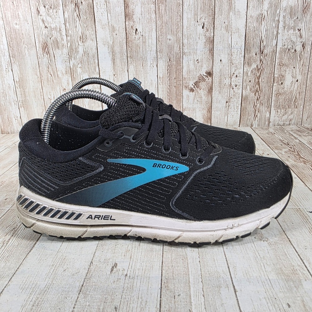 Brooks Ariel Women's Black Turquoise Running Shoes‎ Size 9 Medium Stability